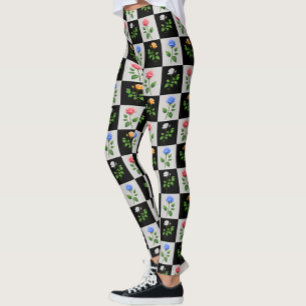 Legging Design Floral Rosa multicolorido verificado