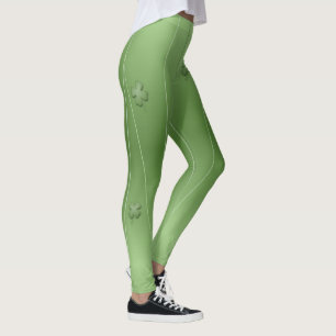 Legging Design Fofo de Trevo Irlandês