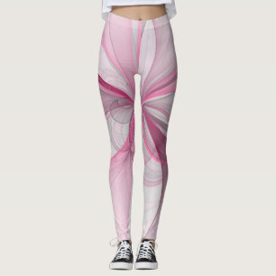 Legging Design Fractal de Cinza Abstrato moderno