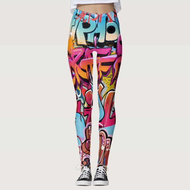 Legging Design Interior Retro Striped. (Frente)