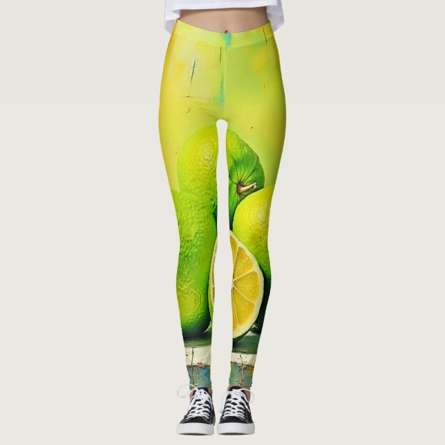 Legging Design limão de Verão (Frente)