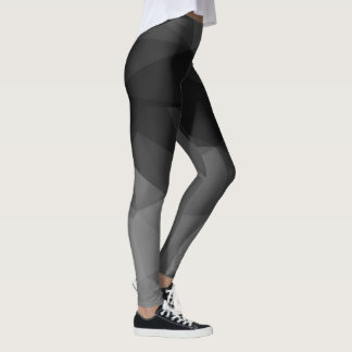 Legging Design preto e branco do polígono