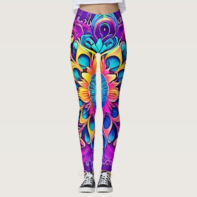 Legging Design Psychedelic Mandala (Frente)