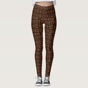 Legging Design tribal africano morno