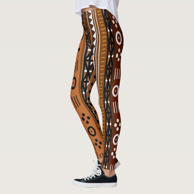Legging Design tribal de Brown Boho (Esquerda)
