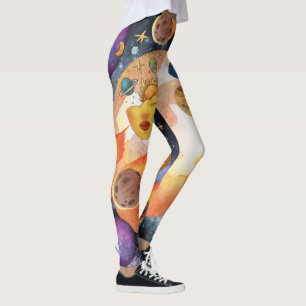Legging Design único do universo l Espaço exterior moderno