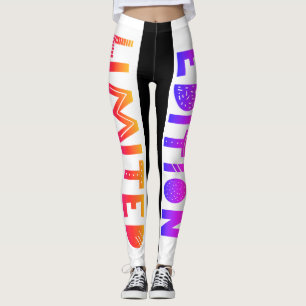 Legging Designer EDIÇÃO LIMITADA Diversão desportiva