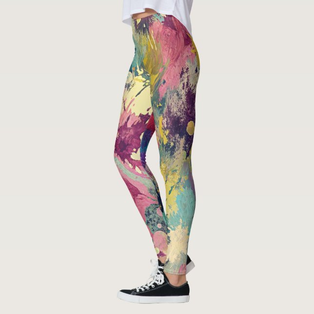 Legging Designer-Leggings mit ausgefallenem Muster  (Esquerda)
