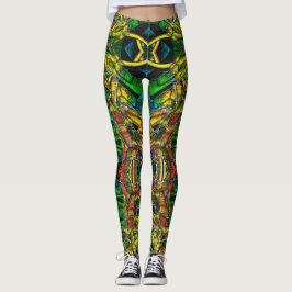 Legging designs abstrato tribais, gravadas