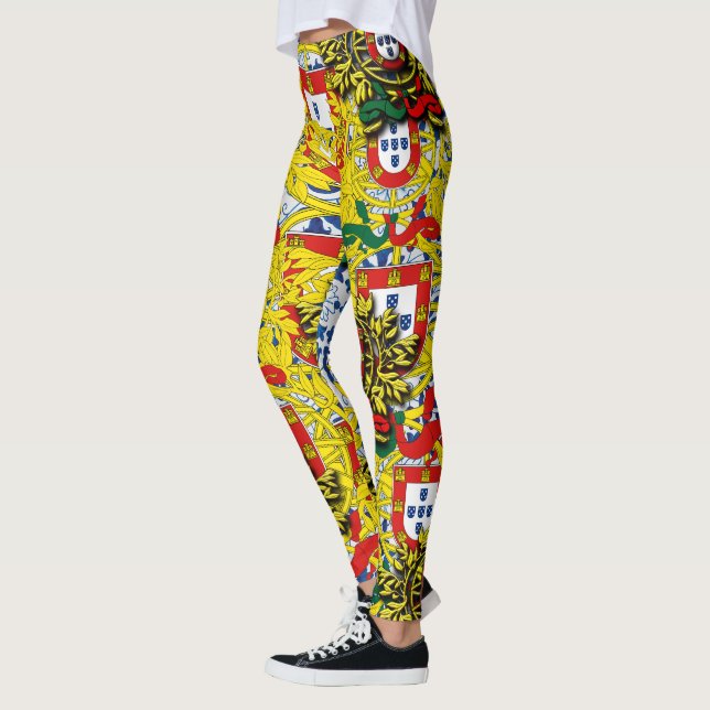 Legging Designs azuis azulejos portuguesas (Esquerda)