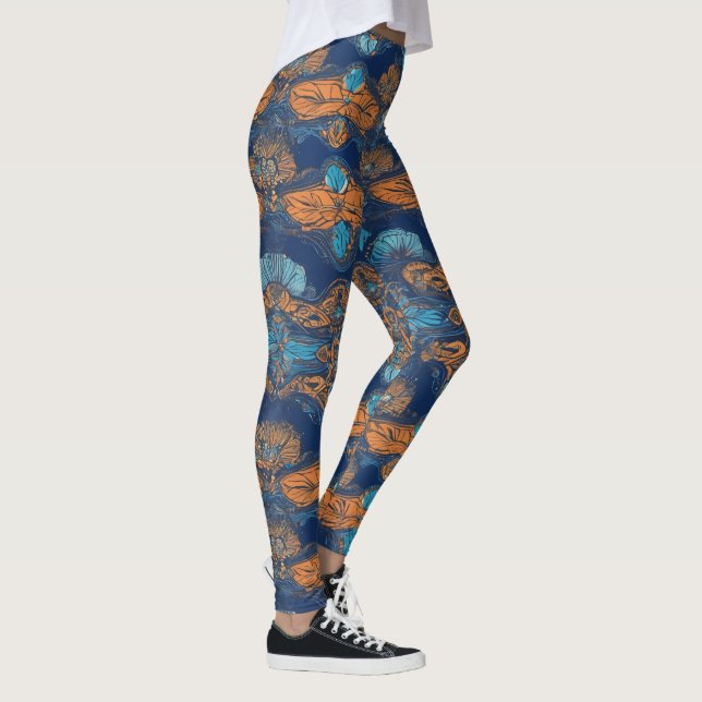 Legging Designs de tendências de Yoga Impressos Personaliz (Direita)