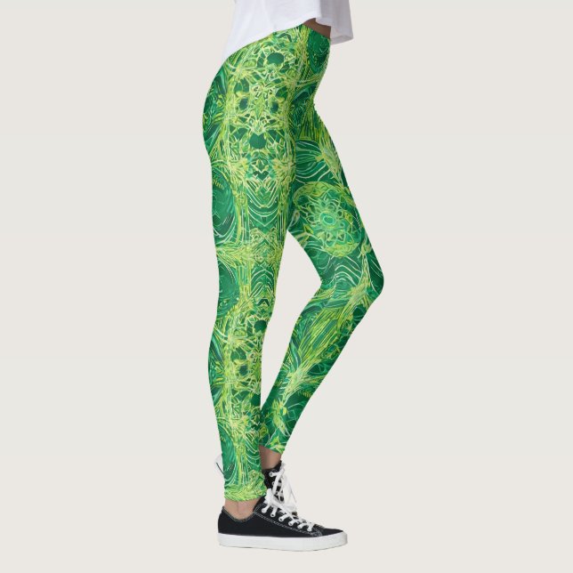 Legging Designs de tendências de Yoga Impressos Personaliz (Direita)