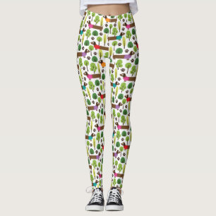 Legging Despensa Em Uma Caminhada No Parque