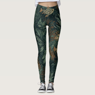 Legging Desvio do Cosmos Corais - Pernas
