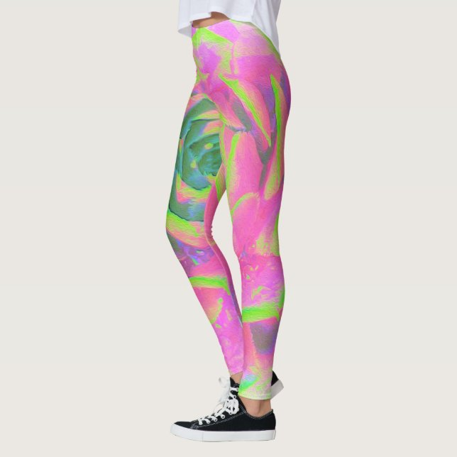 Legging Detalhe de Adição Suculta do verde limão (Esquerda)