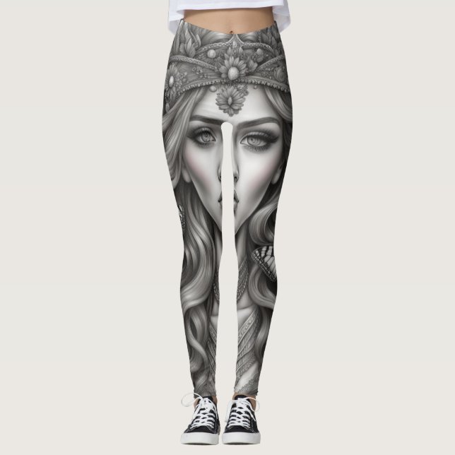 Legging Deusa Eetérea das Borboletas (Frente)