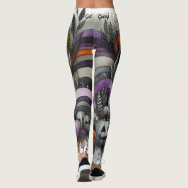 Legging Dia das Bruxas da Floresta Assombrada Spooky