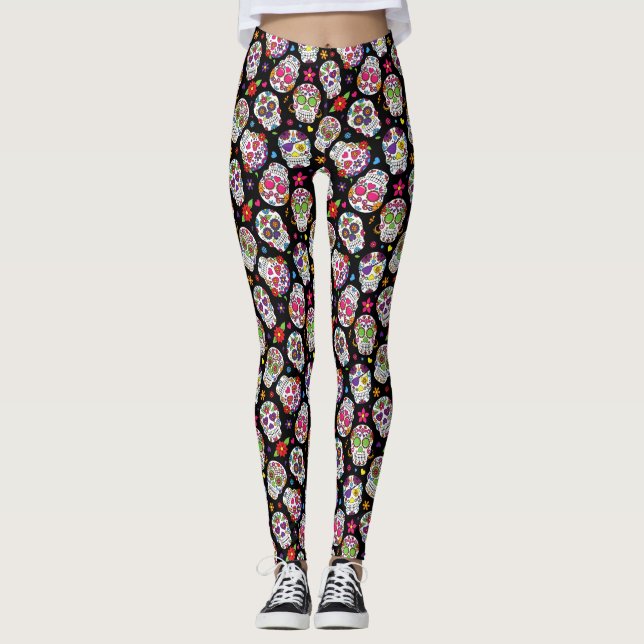 Legging Dia das Pernas de Moda de Pop (Frente)