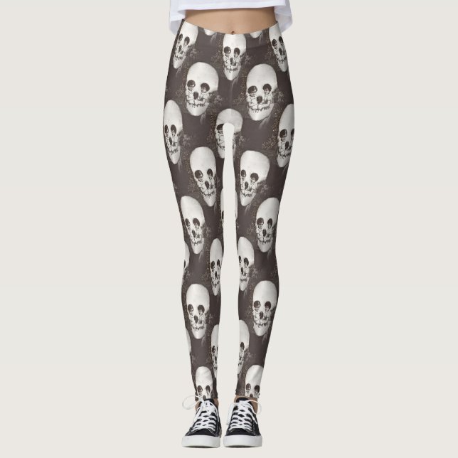 Legging dia de los muertos crânio (Frente)