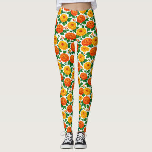 Legging Dia de Muertos, Festa de Marigold