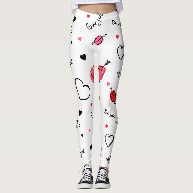 Legging Dia de os namorados Coração Sem Selo (Frente)