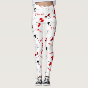 Legging Dia de os namorados e Corações