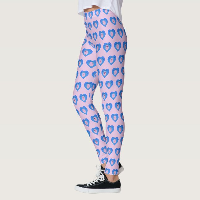 Legging Dia de os namorados Hoggy bonito (Esquerda)