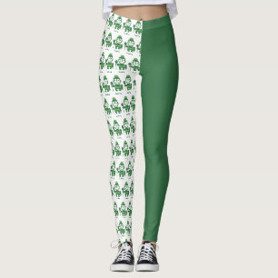 Legging Dia de São Patrício com Leprechaun Sortudo minimal