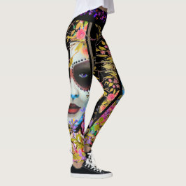 Legging Dia do Floral Morto