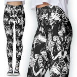 Legging Diabo Satânico Negro e Gótico Branco<br><div class="desc">Anomalia Satânica, Negra e Branca, Pernas do Diabo Gótico | Roupa gótica. Mergulhe no oculto com minhas leggings satânicas de preto e branco. Apresentando um padrão místico com o Baphomet, gatos, morcegos e ravens, estas leggings exaltam um fascínio gótico. Perfeito para as góticos ou como presente diabólico, elas exibem gravuras...</div>