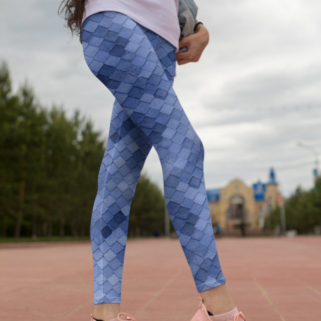 Legging Diagonal Colorida Azul (Criador carregado)