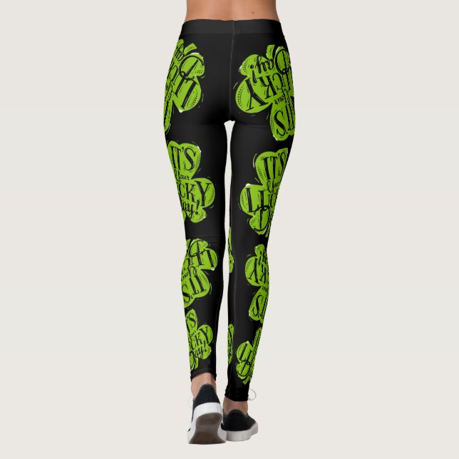 Legging Dias de São Patrícios para mulheres (Verso)