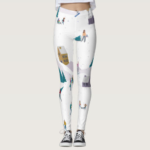 Legging Dias feriados nos Alpes de inverno: pessoas ativas