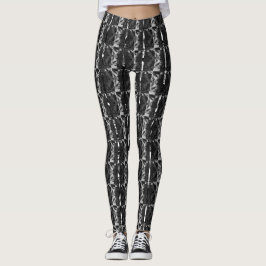 Legging Diferentes cinzas, diferentes faixas verticais
