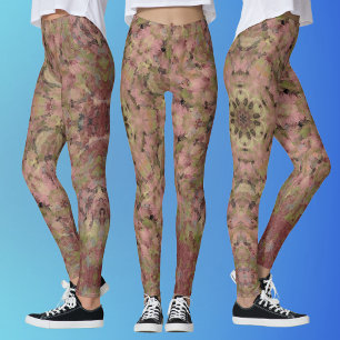 Legging Digital Mandala Red Yellow e Brown