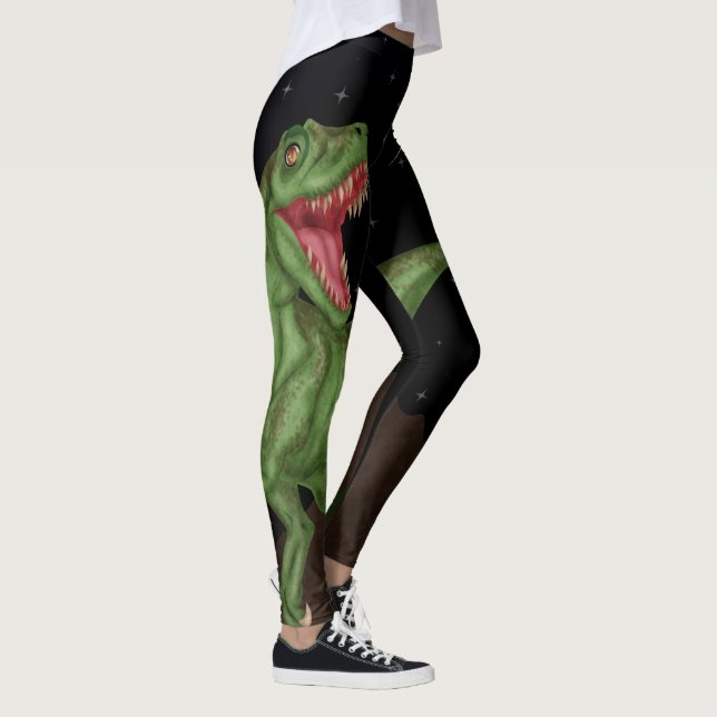 Legging Dinossauro - Noite Pré-Histórica (Direita)