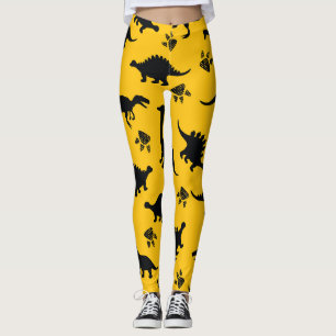 Legging dinossauros neonários, padrão de granizo urbano