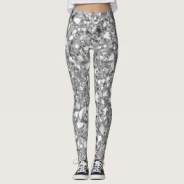 Legging Disco Silver Glam