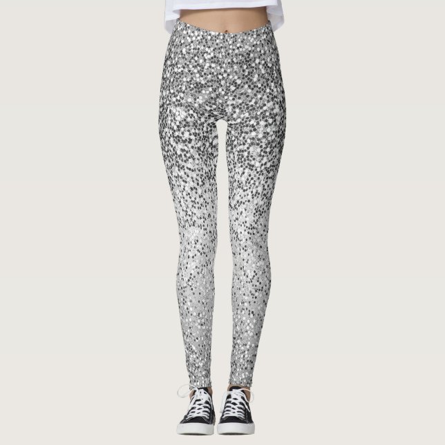 Legging Disco Silver Glam (Frente)