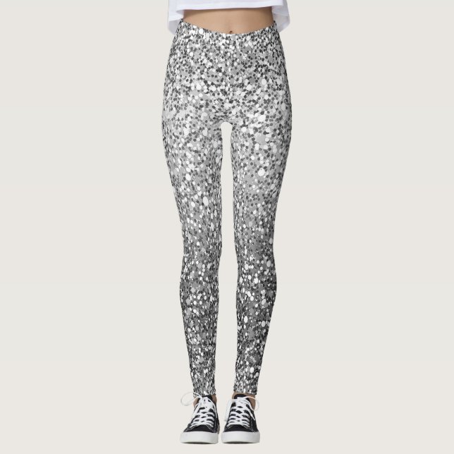 Legging Disco Silver Glam (Frente)