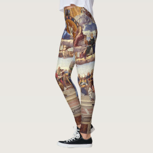 Legging Disputação do Sacramento Sagrado por Raphael