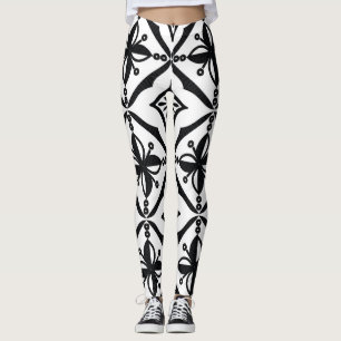 Legging Distinctive Indonesia Batik: Vintage Motifs.