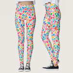 Legging Diversão Abstrato Colorida Bolinhas Arco-Íris Colo<br><div class="desc">Essas leggings de tendências apresentam um padrão de aquarela abstrato vibrante com bolinhas e círculos geométricos lúdicos em cores do arco-íris como azul, magenta, amarelo, verde e roxo. Perfeito para aqueles que amam estilos criativos e divertidos, esses leggings são ideais para esportes, corridas, yoga ou visto cotidiano. Quer você esteja...</div>