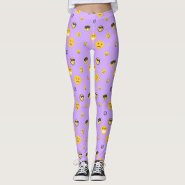 Legging Diversão, amor, sorriso, felizes emojis bonitinhos