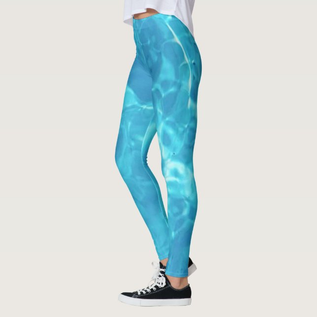 Legging Diversão de água piscina | Azul | (Esquerda)