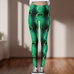 Legging Diversão Moderna de DNA Padrão de Medicina Verde<br><div class="desc">Uma design legal,  moderna e divertida inspirada na ciência médica. O presente perfeito para todos os médicos,  enfermeiros,  cientistas,  professores de ciência,  técnicos de laboratório,  estudantes de ciência,  enfim,  qualquer geek de ciência em sua vida (e isso inclui você)! Projetado por Thisnotme©</div>