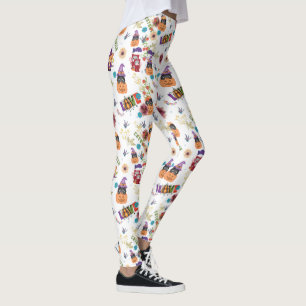 Legging Diversão Roxo Hopinteria, Pumpkin Laranja Bastant