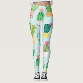 Legging Diversidade de cactus, formação contínua de vintag