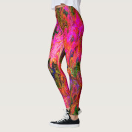 Legging Divertimento psicodélico negro e esquisito.......
