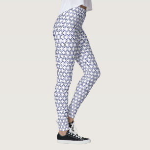 Legging DIY BG Marroquino Quatrefoil #7 Azul Marinho
